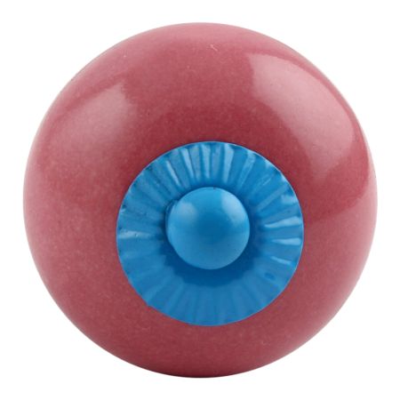 Dark Pink Turquoise Fitting Ceramic Knob